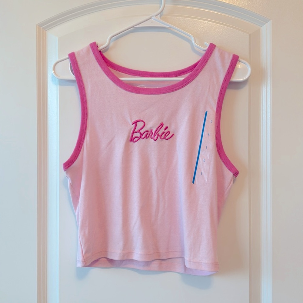 Barbie Crop Tank NWT Lg